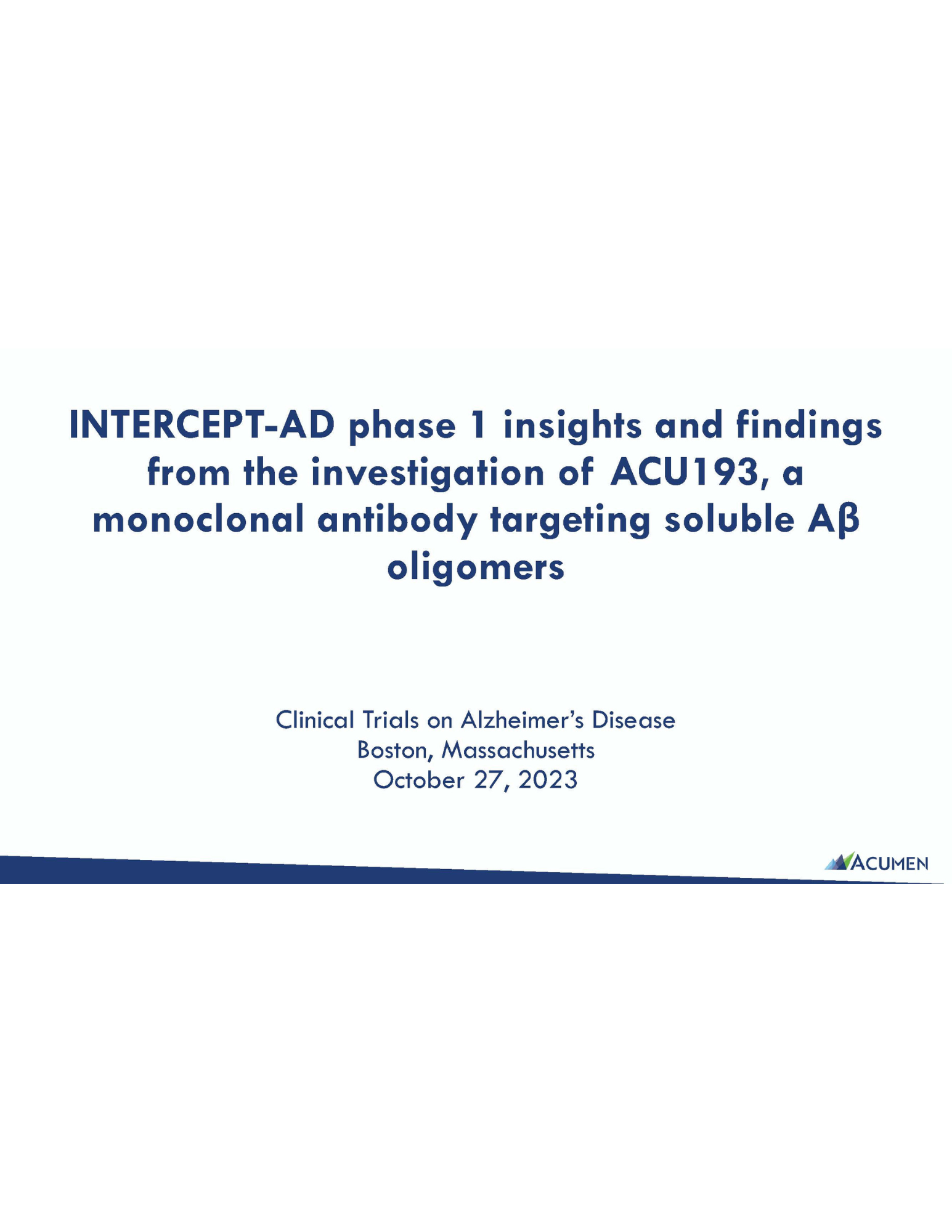 2023 CTAD Presentation