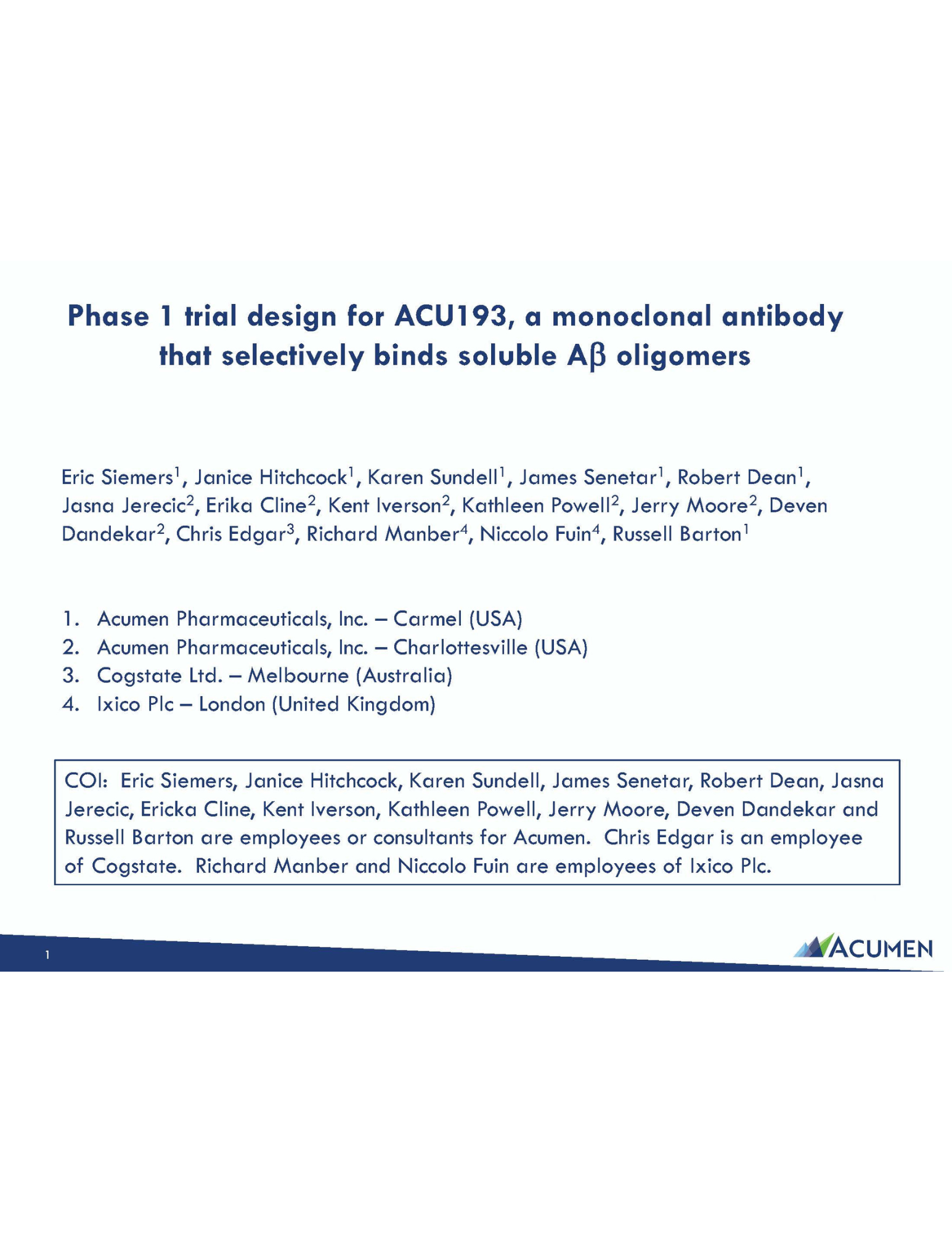 2021 CTAD Presentation